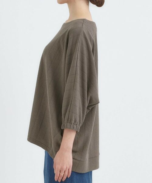 SHOO・LA・RUE / シューラルー カットソー | 【S-LL/7分袖】さらっとしたタッチ ゆるシルエットが心地よいドルマントップス | 詳細18