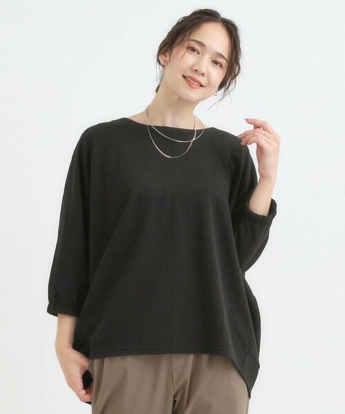 SHOO・LA・RUE / シューラルー カットソー | 【S-LL/7分袖】さらっとしたタッチ ゆるシルエットが心地よいドルマントップス | 詳細5