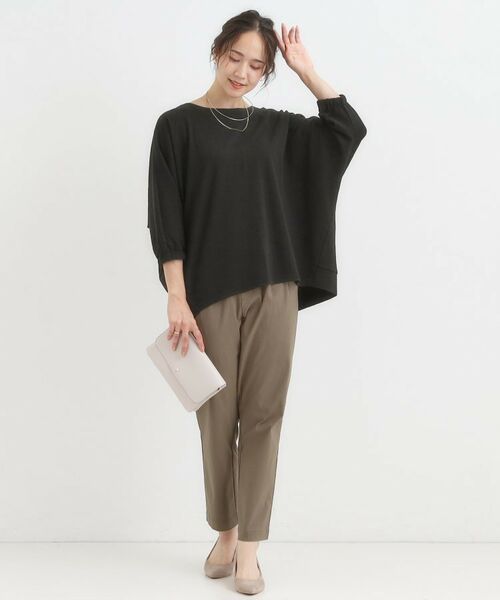 SHOO・LA・RUE / シューラルー カットソー | 【S-LL/7分袖】さらっとしたタッチ ゆるシルエットが心地よいドルマントップス | 詳細7