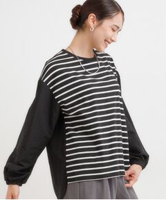 SHOO・LA・RUE / シューラルー カットソー | 【洗える/S-LL】背中タック入り パフ袖プルオーバー