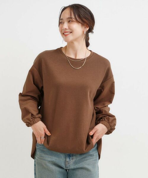 SHOO・LA・RUE / シューラルー カットソー | 【洗える/S-LL】背中タック入り パフ袖プルオーバー | 詳細1