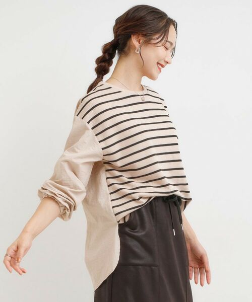 SHOO・LA・RUE / シューラルー カットソー | 【洗える/S-LL】背中タック入り パフ袖プルオーバー | 詳細13