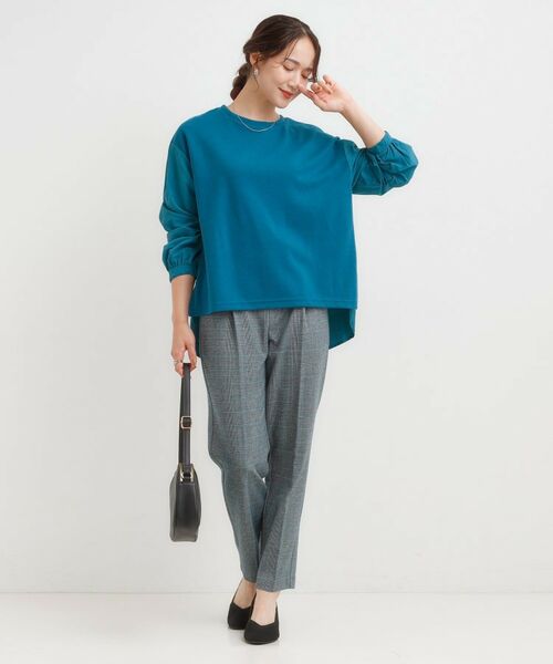 SHOO・LA・RUE / シューラルー カットソー | 【洗える/S-LL】背中タック入り パフ袖プルオーバー | 詳細7