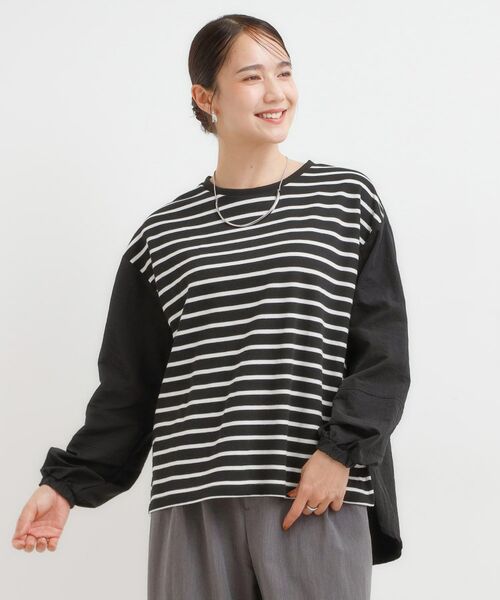 SHOO・LA・RUE / シューラルー カットソー | 【洗える/S-LL】背中タック入り パフ袖プルオーバー | 詳細9