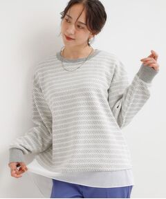 SHOO・LA・RUE / シューラルー カットソー | ジャカード裾フェイク