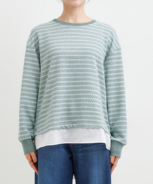 SHOO・LA・RUE / シューラルー カットソー | ジャカード裾フェイク | 詳細13