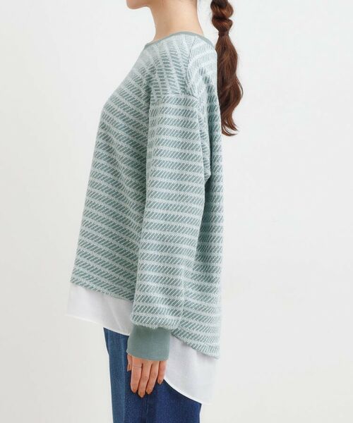 SHOO・LA・RUE / シューラルー カットソー | ジャカード裾フェイク | 詳細14