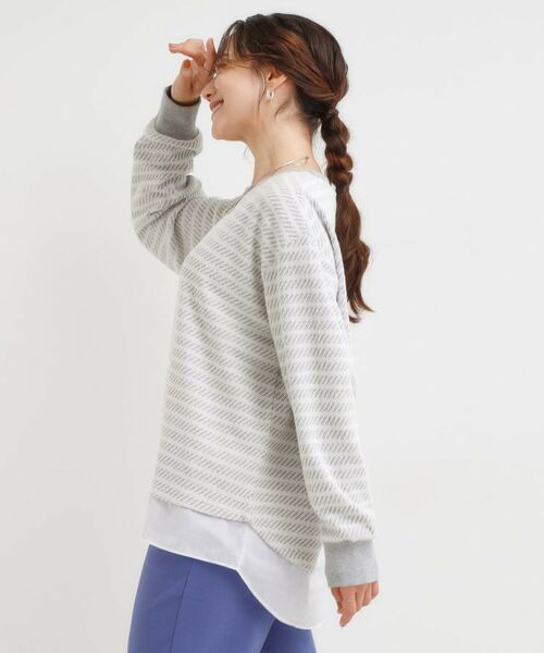 SHOO・LA・RUE / シューラルー カットソー | ジャカード裾フェイク | 詳細2