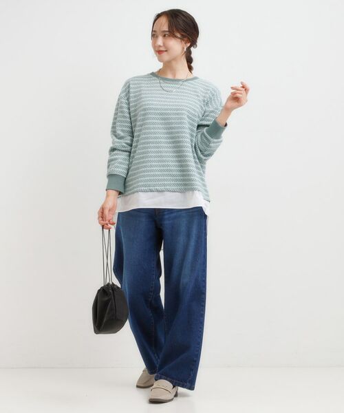 SHOO・LA・RUE / シューラルー カットソー | ジャカード裾フェイク | 詳細7