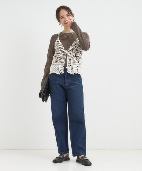 SHOO・LA・RUE / シューラルー カットソー | 【S-LL】1枚でも、重ね着にも ワイドテレコ クルーネックインナー | 詳細11