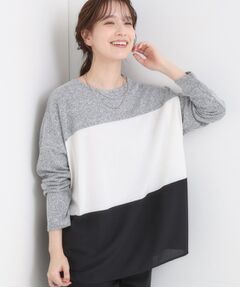 SHOO・LA・RUE / シューラルー カットソー | 【S-LL】インしないで着られる 3段切り替えトップス