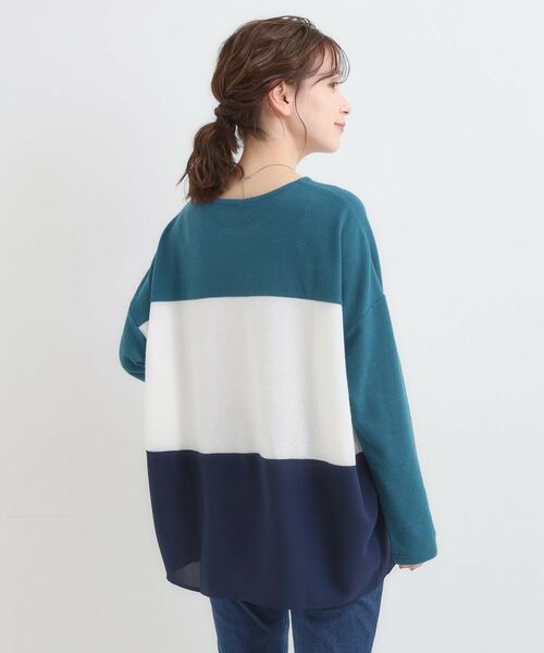 SHOO・LA・RUE / シューラルー カットソー | 【S-LL】インしないで着られる 3段切り替えトップス | 詳細14