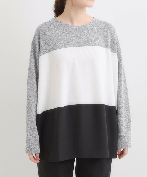 SHOO・LA・RUE / シューラルー カットソー | 【S-LL】インしないで着られる 3段切り替えトップス | 詳細17