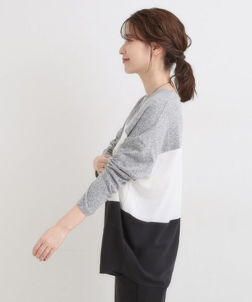 SHOO・LA・RUE / シューラルー カットソー | 【S-LL】インしないで着られる 3段切り替えトップス | 詳細2