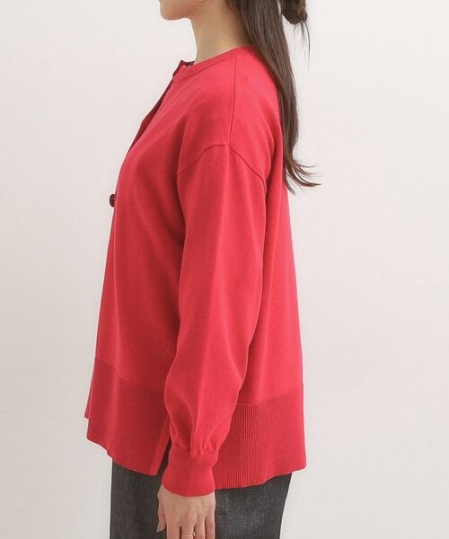 SHOO・LA・RUE / シューラルー カーディガン・ボレロ | 【洗濯機可/S-LL】シルバーボタンがアクセント スウェットライク キーネックカーディガン【CIRCRIC】 | 詳細14