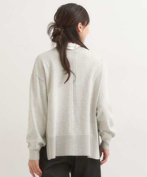 SHOO・LA・RUE / シューラルー カーディガン・ボレロ | 【洗濯機可/S-LL】シルバーボタンがアクセント スウェットライク キーネックカーディガン【CIRCRIC】 | 詳細2