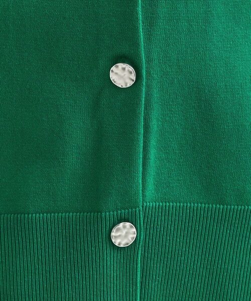 SHOO・LA・RUE / シューラルー カーディガン・ボレロ | 【洗濯機可/S-LL】シルバーボタンがアクセント スウェットライク キーネックカーディガン【CIRCRIC】 | 詳細8