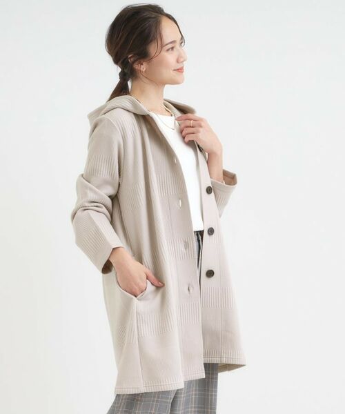 SHOO・LA・RUE / シューラルー カーディガン・ボレロ | 体型をカバーしながらスマートに魅せる ラインジャカードコーディガン | 詳細10