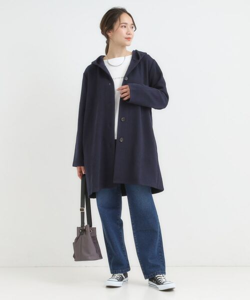 SHOO・LA・RUE / シューラルー カーディガン・ボレロ | 体型をカバーしながらスマートに魅せる ラインジャカードコーディガン | 詳細7