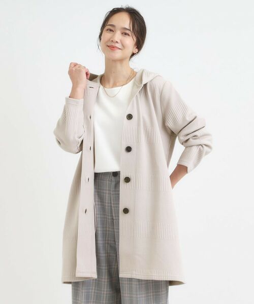 SHOO・LA・RUE / シューラルー カーディガン・ボレロ | 体型をカバーしながらスマートに魅せる ラインジャカードコーディガン | 詳細9