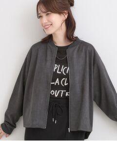 SHOO・LA・RUE / シューラルー カーディガン・ボレロ | 【S-LL】柔らかくて軽い さっと羽織れるフェイクスエードブルゾン【CIRCRIC】