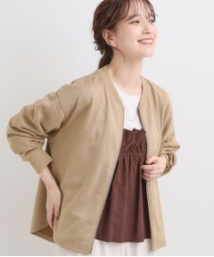 SHOO・LA・RUE / シューラルー カーディガン・ボレロ | 【S-LL】柔らかくて軽い さっと羽織れるフェイクスエードブルゾン【CIRCRIC】