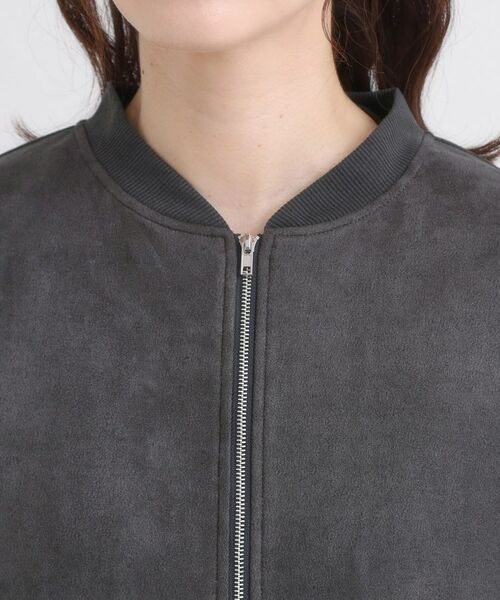 SHOO・LA・RUE / シューラルー カーディガン・ボレロ | 【S-LL】柔らかくて軽い さっと羽織れるフェイクスエードブルゾン【CIRCRIC】 | 詳細11