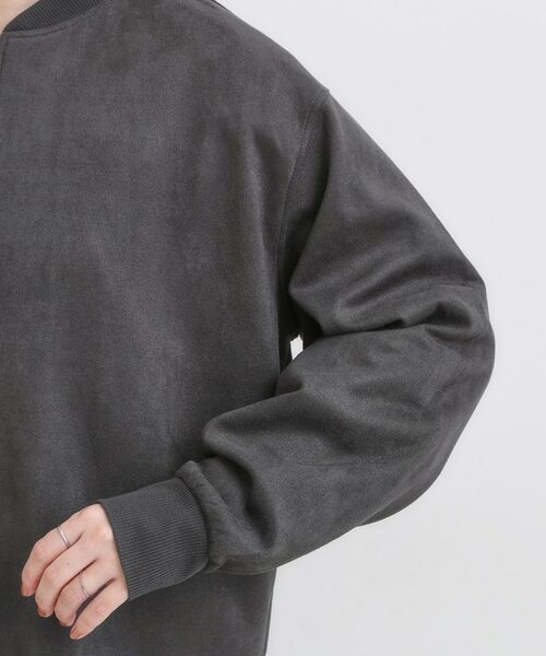 SHOO・LA・RUE / シューラルー カーディガン・ボレロ | 【S-LL】柔らかくて軽い さっと羽織れるフェイクスエードブルゾン【CIRCRIC】 | 詳細12