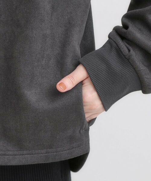 SHOO・LA・RUE / シューラルー カーディガン・ボレロ | 【S-LL】柔らかくて軽い さっと羽織れるフェイクスエードブルゾン【CIRCRIC】 | 詳細13
