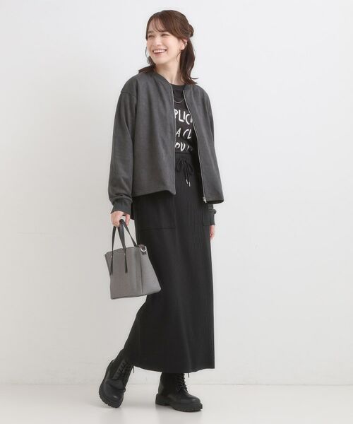 SHOO・LA・RUE / シューラルー カーディガン・ボレロ | 【S-LL】柔らかくて軽い さっと羽織れるフェイクスエードブルゾン【CIRCRIC】 | 詳細2