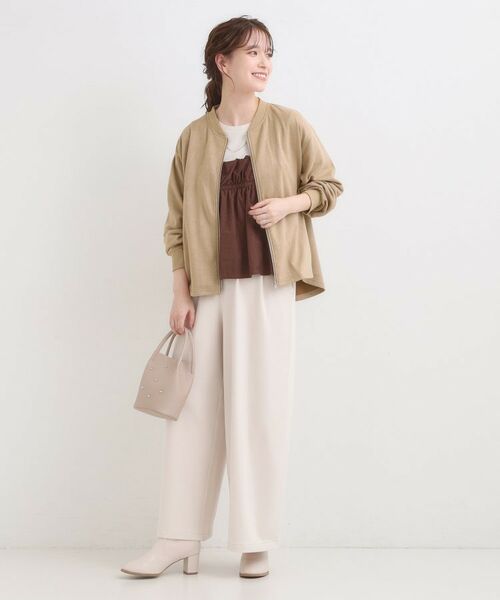 SHOO・LA・RUE / シューラルー カーディガン・ボレロ | 【S-LL】柔らかくて軽い さっと羽織れるフェイクスエードブルゾン【CIRCRIC】 | 詳細6