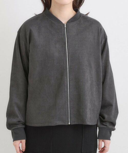 SHOO・LA・RUE / シューラルー カーディガン・ボレロ | 【S-LL】柔らかくて軽い さっと羽織れるフェイクスエードブルゾン【CIRCRIC】 | 詳細8