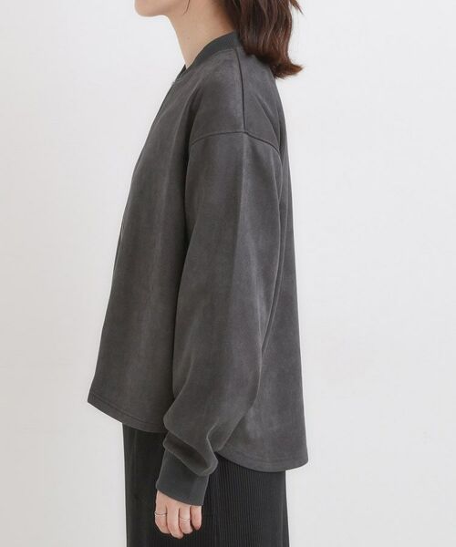 SHOO・LA・RUE / シューラルー カーディガン・ボレロ | 【S-LL】柔らかくて軽い さっと羽織れるフェイクスエードブルゾン【CIRCRIC】 | 詳細9