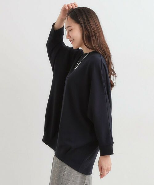 SHOO・LA・RUE / シューラルー チュニック | 【S-LL/体型カバー】とろみ感が心地よい 裾タック ドルマンチュニック | 詳細10