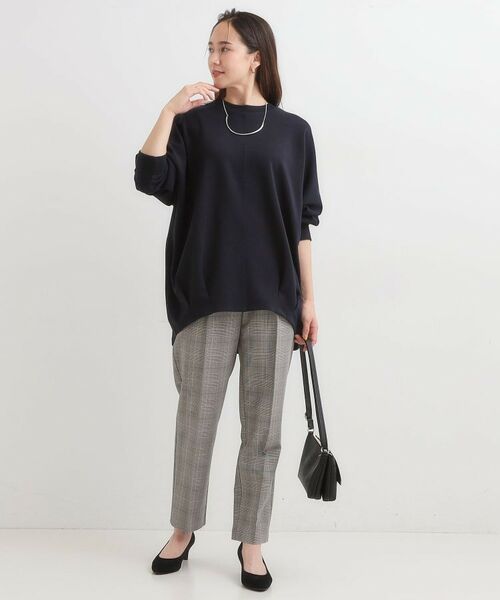 SHOO・LA・RUE / シューラルー チュニック | 【S-LL/体型カバー】とろみ感が心地よい 裾タック ドルマンチュニック | 詳細11