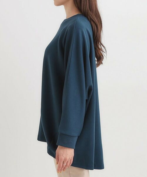 SHOO・LA・RUE / シューラルー チュニック | 【S-LL/体型カバー】とろみ感が心地よい 裾タック ドルマンチュニック | 詳細14