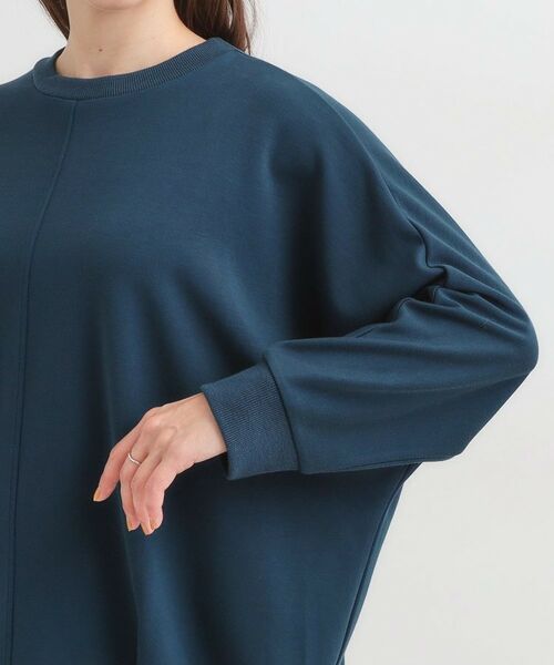 SHOO・LA・RUE / シューラルー チュニック | 【S-LL/体型カバー】とろみ感が心地よい 裾タック ドルマンチュニック | 詳細17