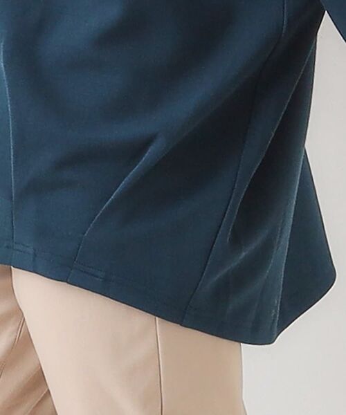 SHOO・LA・RUE / シューラルー チュニック | 【S-LL/体型カバー】とろみ感が心地よい 裾タック ドルマンチュニック | 詳細19