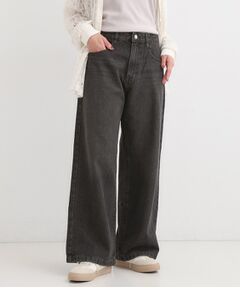 SHOO・LA・RUE / シューラルー デニムパンツ | 【S-LL】脚のラインを拾いにくい デニムワイドパンツ