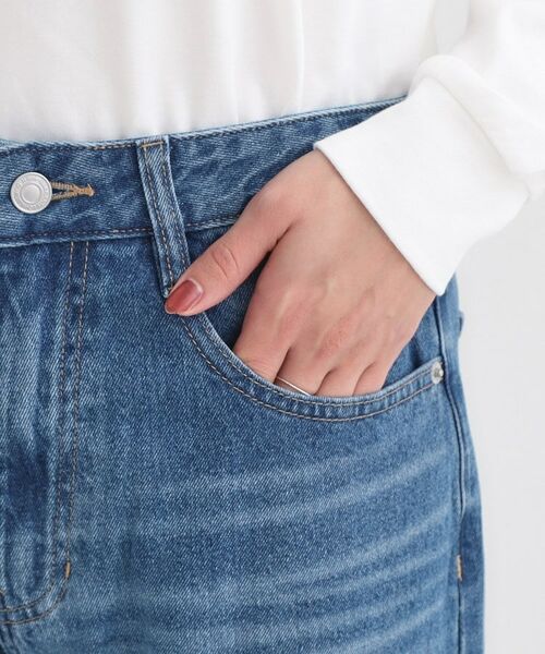 SHOO・LA・RUE / シューラルー デニムパンツ | 【S-LL】脚のラインを拾いにくい デニムワイドパンツ | 詳細21