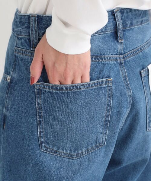 SHOO・LA・RUE / シューラルー デニムパンツ | 【S-LL】脚のラインを拾いにくい デニムワイドパンツ | 詳細22