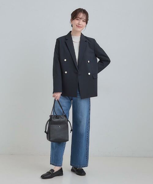 SHOO・LA・RUE / シューラルー デニムパンツ | 【S-LL】脚のラインを拾いにくい デニムワイドパンツ | 詳細26