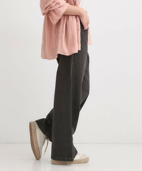 SHOO・LA・RUE / シューラルー デニムパンツ | 【S-LL】脚のラインを拾いにくい デニムワイドパンツ | 詳細6