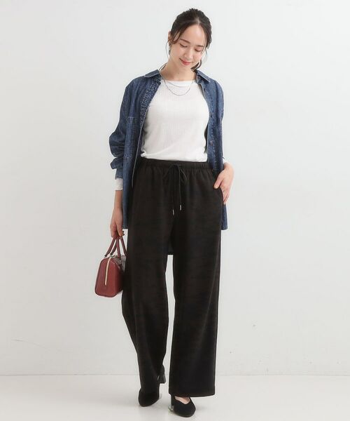 SHOO・LA・RUE / シューラルー パンツ | 【S-LL/体型カバー】上品なとろみが魅力 イージーワイドパンツ | 詳細7