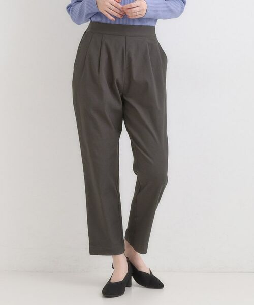 SHOO・LA・RUE / シューラルー パンツ | 【高レビュー/洗濯機可/SS-LL】あったか裏起毛 のびのびストレッチ テーパードパンツ | 詳細1