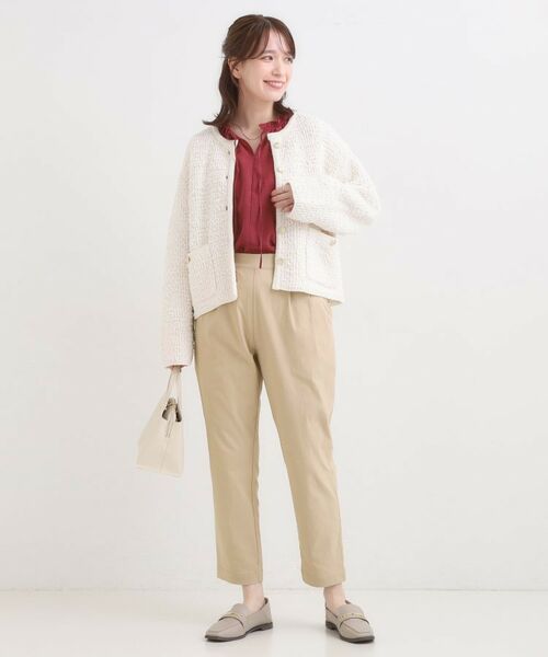 SHOO・LA・RUE / シューラルー パンツ | 【高レビュー/洗濯機可/SS-LL】あったか裏起毛 のびのびストレッチ テーパードパンツ | 詳細11