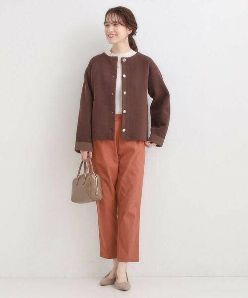 SHOO・LA・RUE / シューラルー パンツ | 【高レビュー/洗濯機可/SS-LL】あったか裏起毛 のびのびストレッチ テーパードパンツ | 詳細15