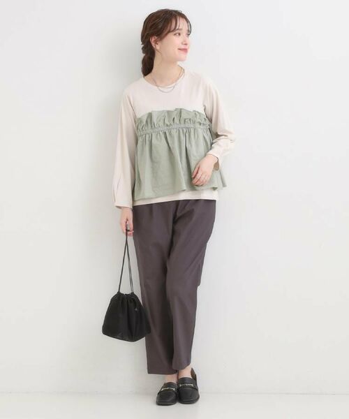 SHOO・LA・RUE / シューラルー パンツ | 【高レビュー/洗濯機可/SS-LL】あったか裏起毛 のびのびストレッチ テーパードパンツ | 詳細26