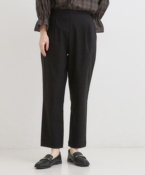 SHOO・LA・RUE / シューラルー パンツ | 【高レビュー/洗濯機可/SS-LL】あったか裏起毛 のびのびストレッチ テーパードパンツ | 詳細5