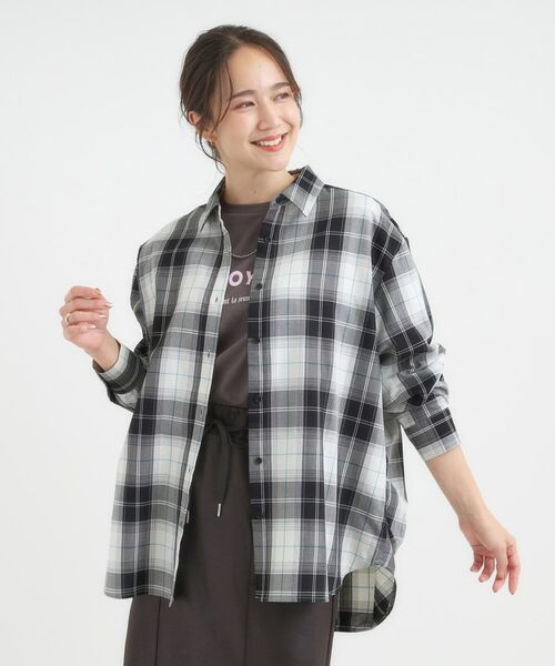 SHOO・LA・RUE / シューラルー シャツ・ブラウス | 【洗える/S-LL】程よいゆとりと抜け感 大人のチェックシャツ | 詳細1